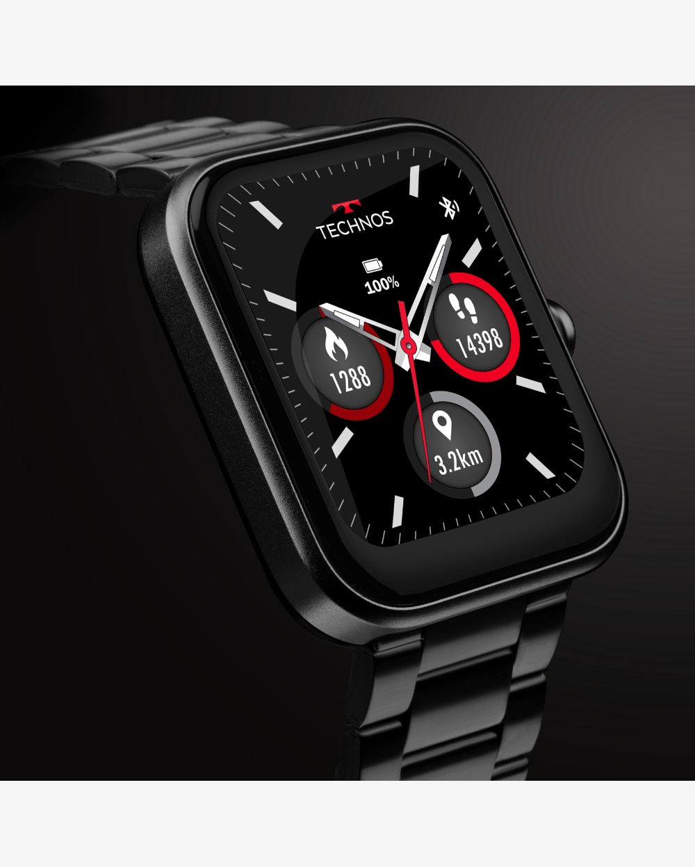 Smartwatch Technos Connect MAX Preto - TMAXAO/8P