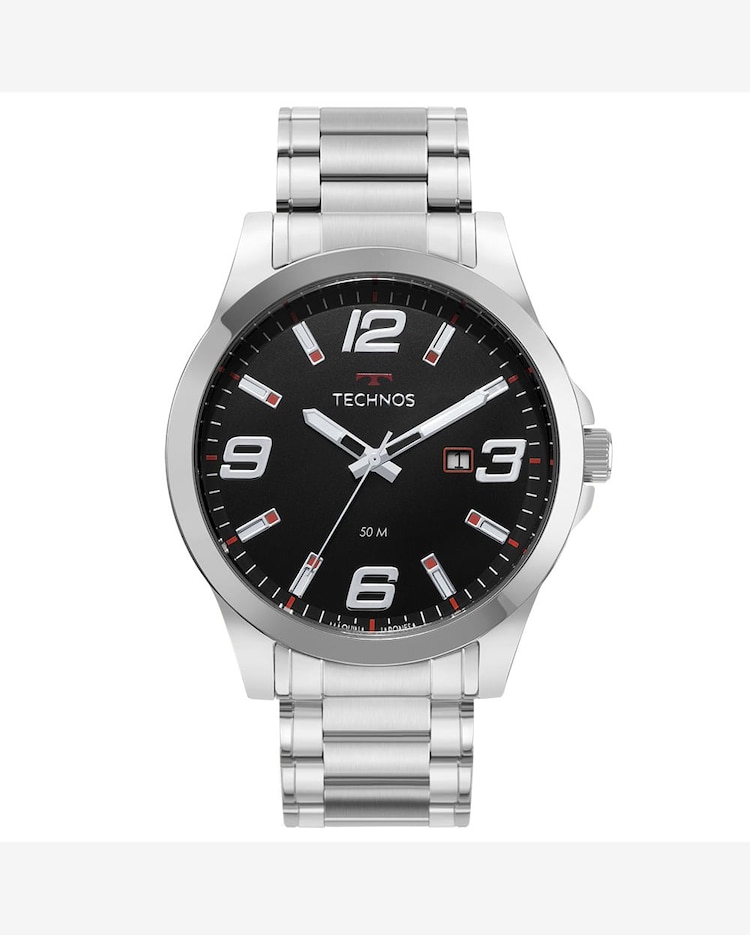 Riachuelo Relógio Technos Masculino Racer Prata 2115MOLS/1P