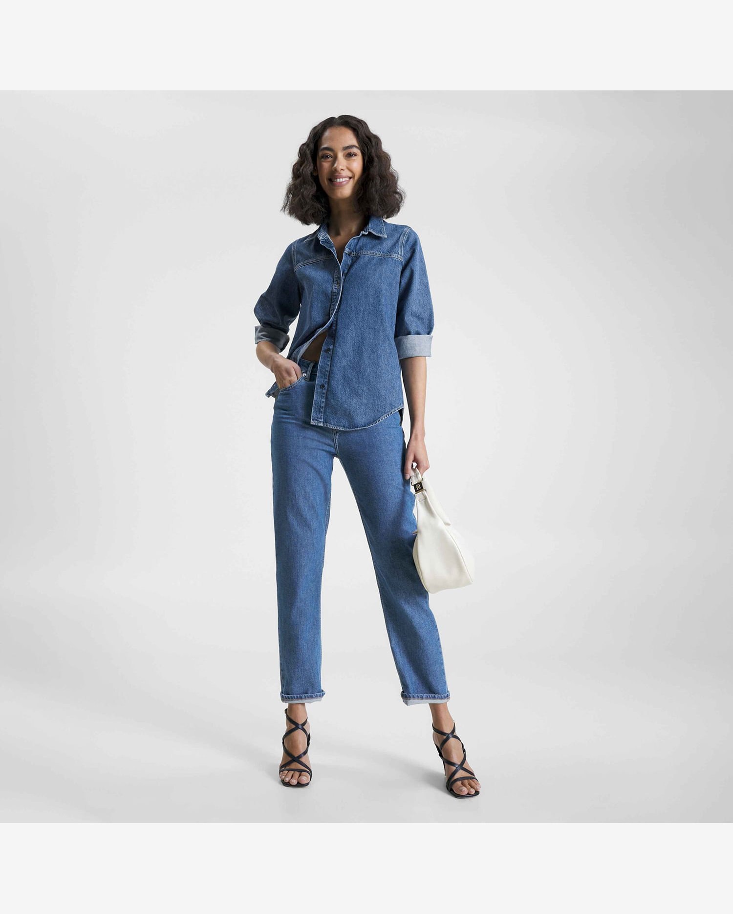 Calça Jeans Reta