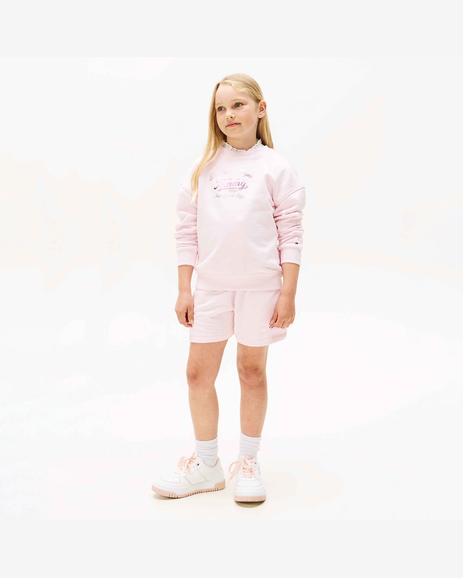 Moletom Infantil Logo Cursivo Tommy Hilfiger
