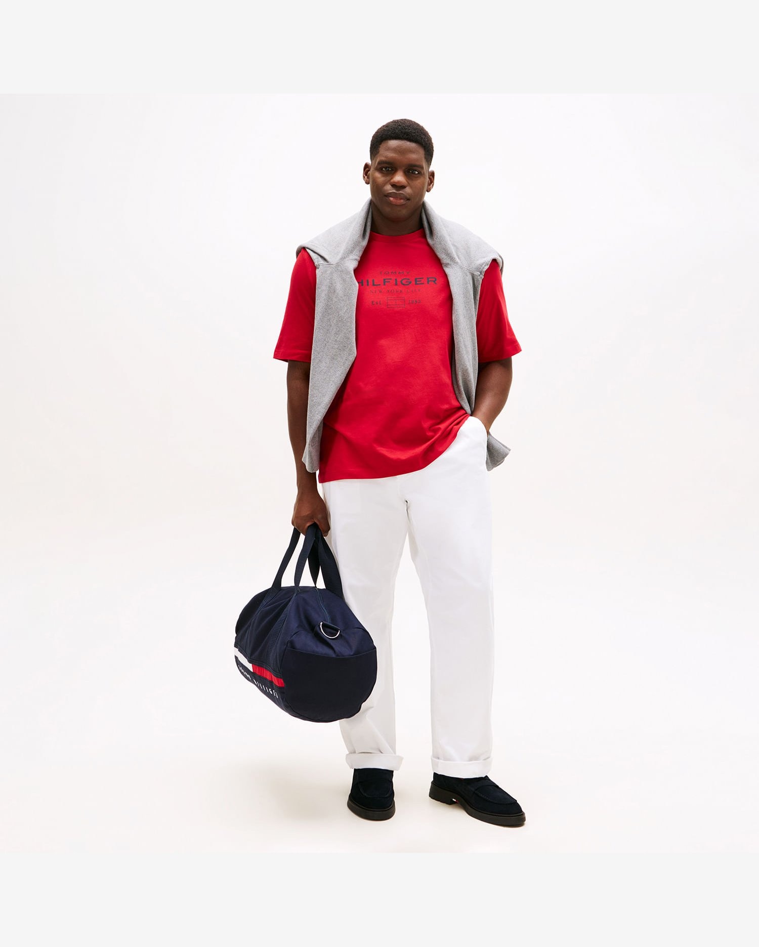 Camiseta Logo Hilfiger Big And Tall