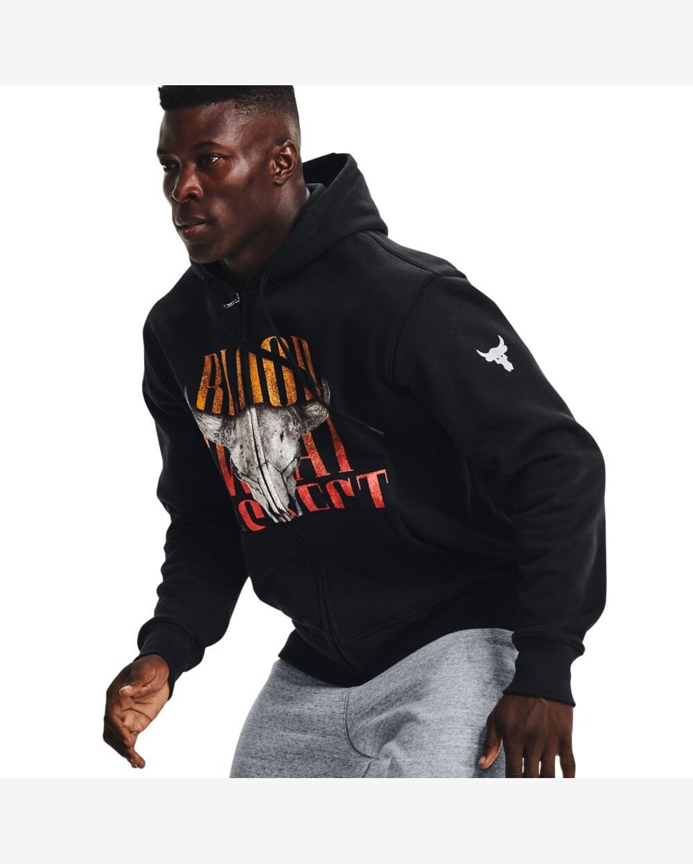 project rock red moletom com capuz