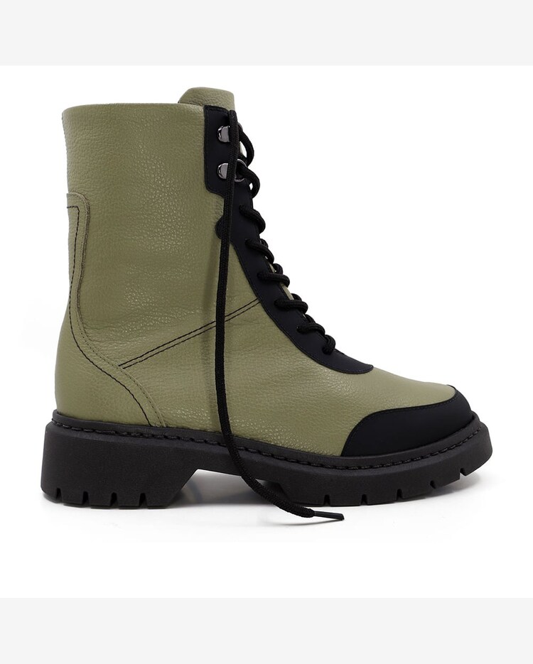 Bota Arezzo Verde Militar Bota Tratorada Coturno Militar Verde