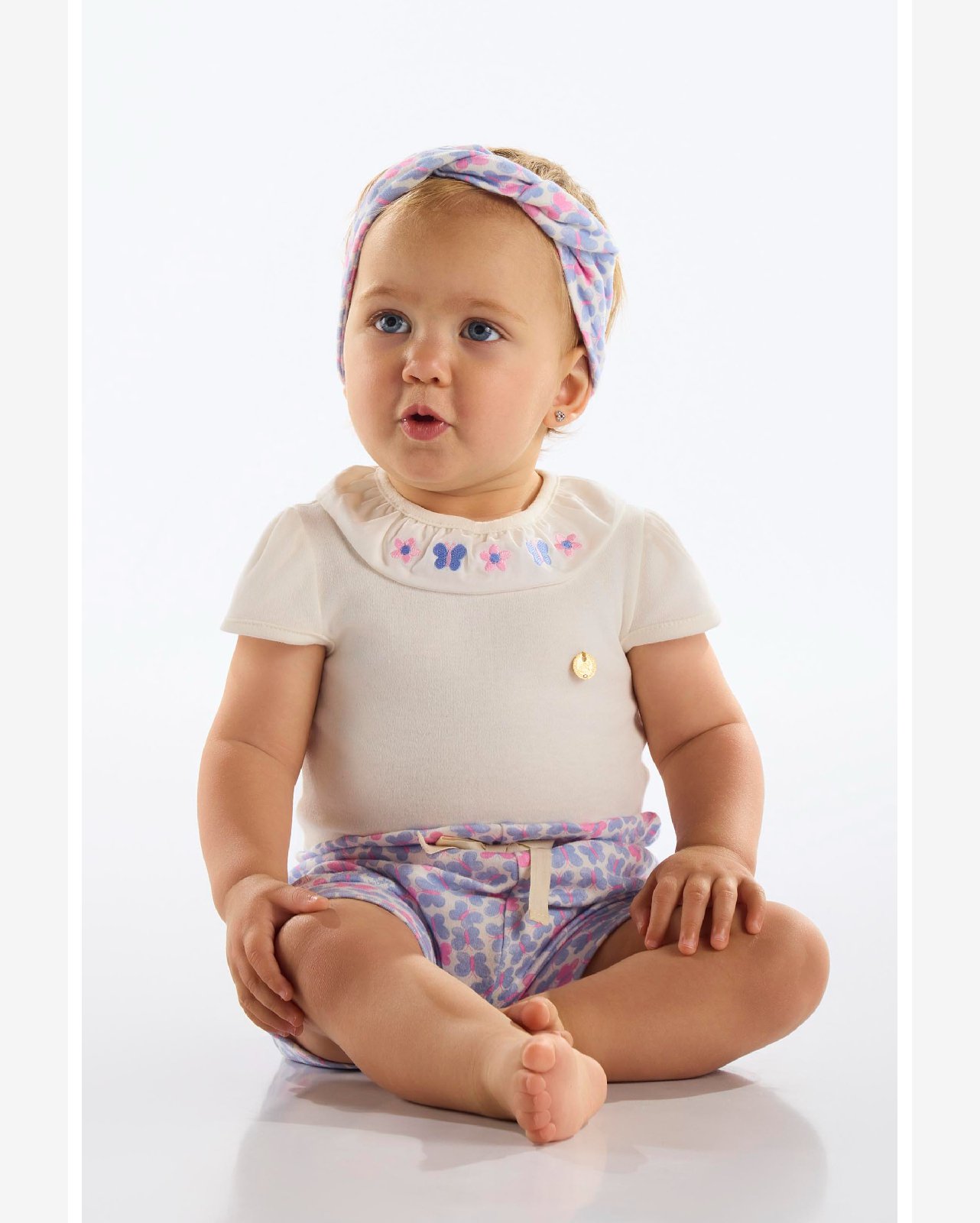 Short em Suedine para Bebê Menina Up Baby