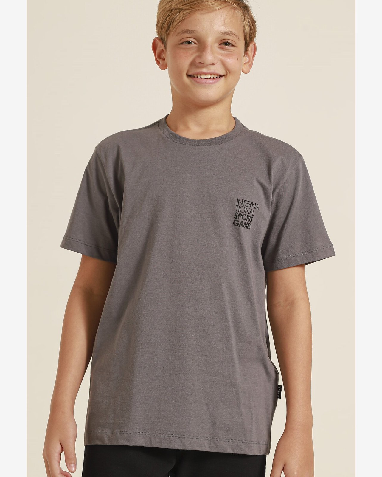 Camiseta Infantil Cinza Banana Danger Soccer