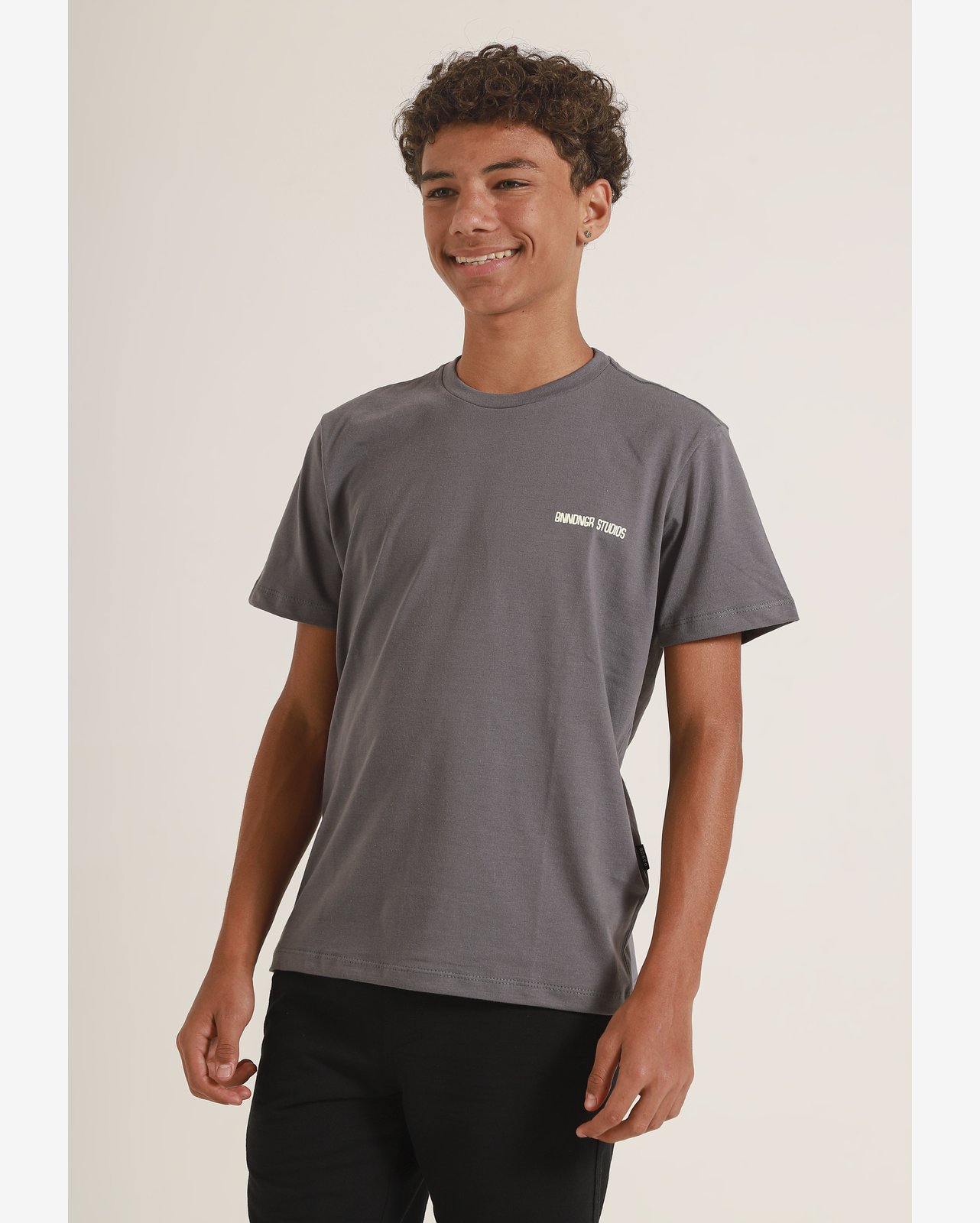 Camiseta Infantil Cinza Banana Danger Skateboarding