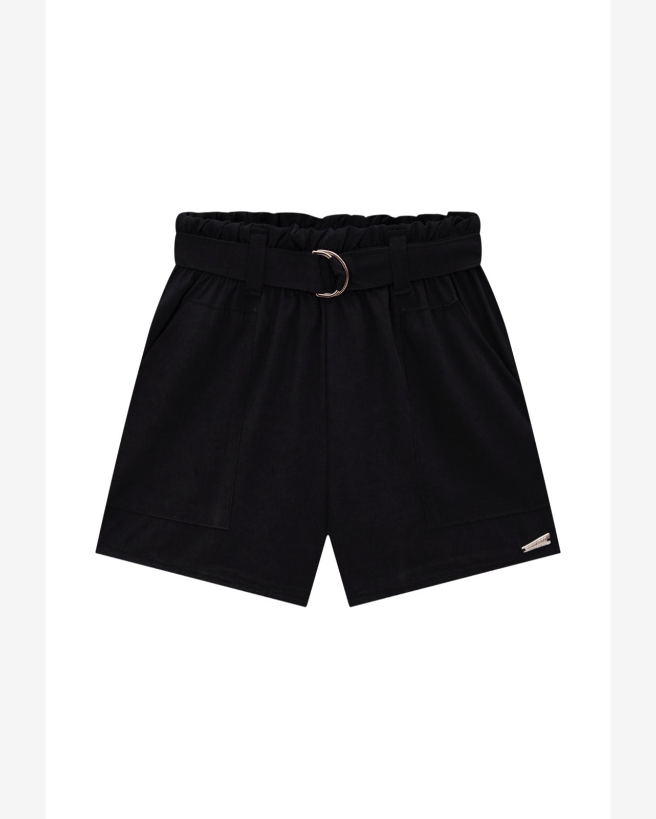 Shorts Preto Menina Nina GO