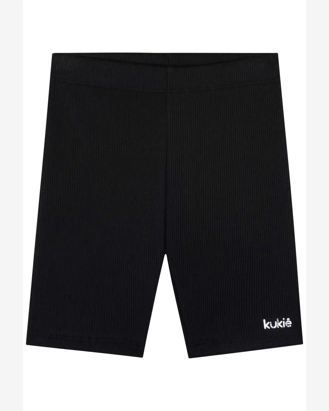 Shorts Ciclista Algodão Menina Kukiê Preto