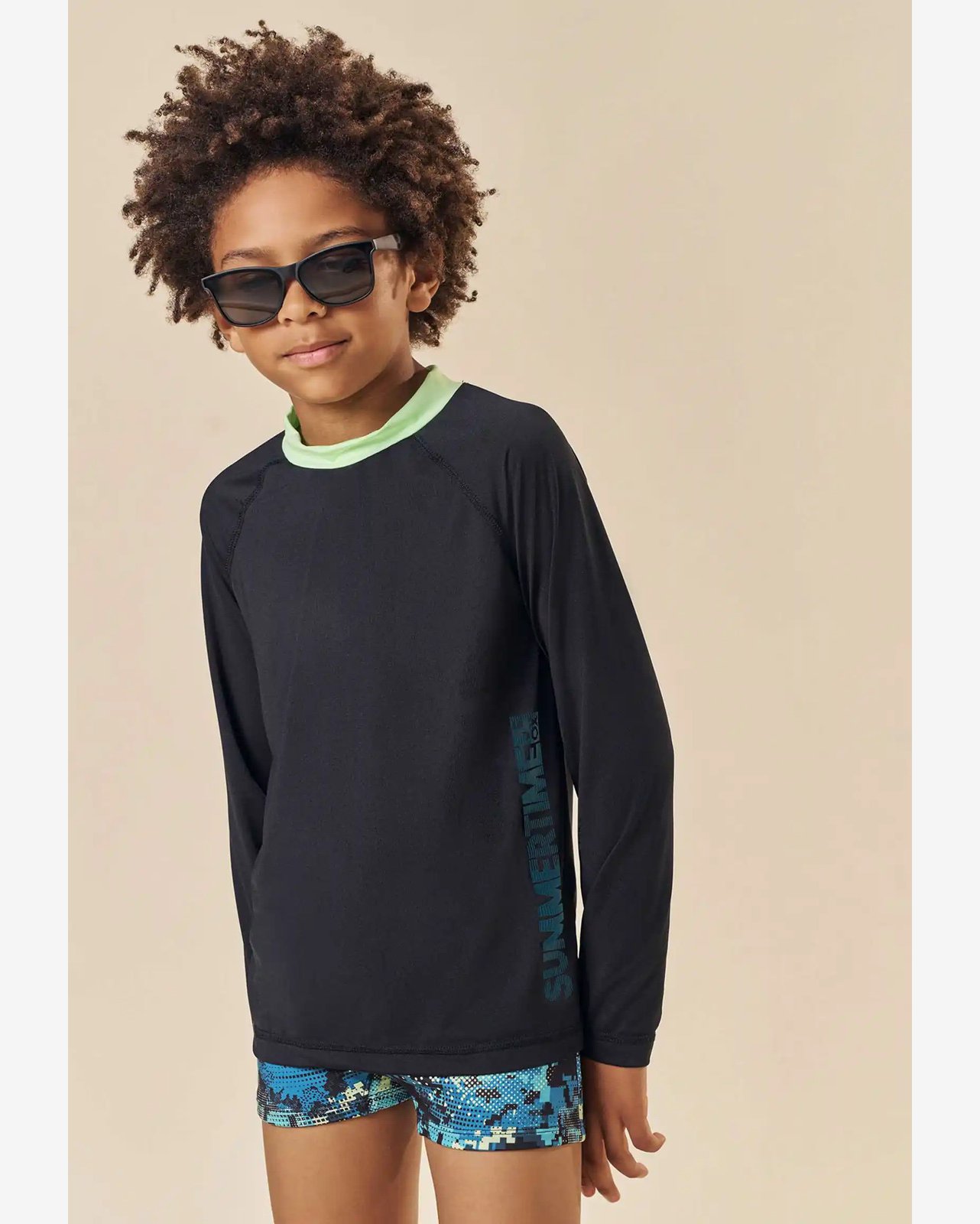 Conjunto Sunga  Praia UV Manga Longa Johnny Fox