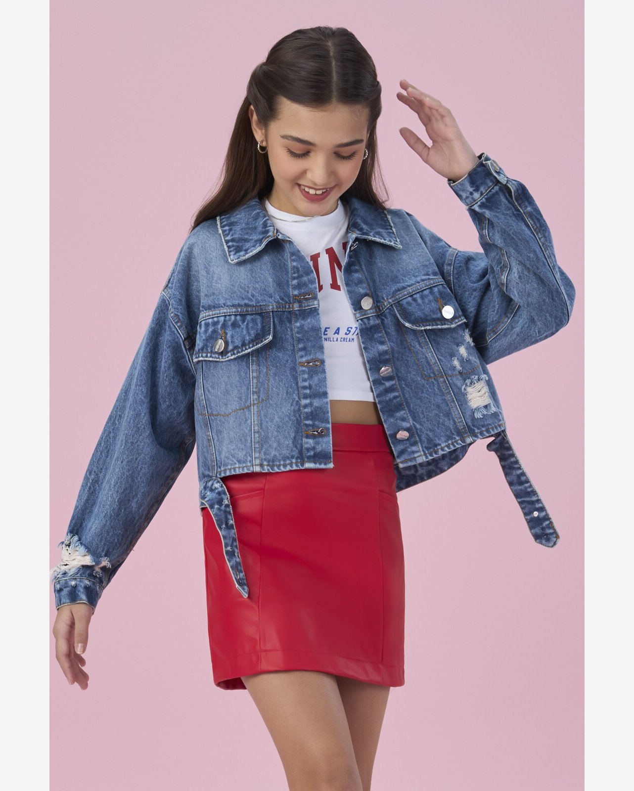 Jaqueta Juvenil Jeans Vanilla Cream