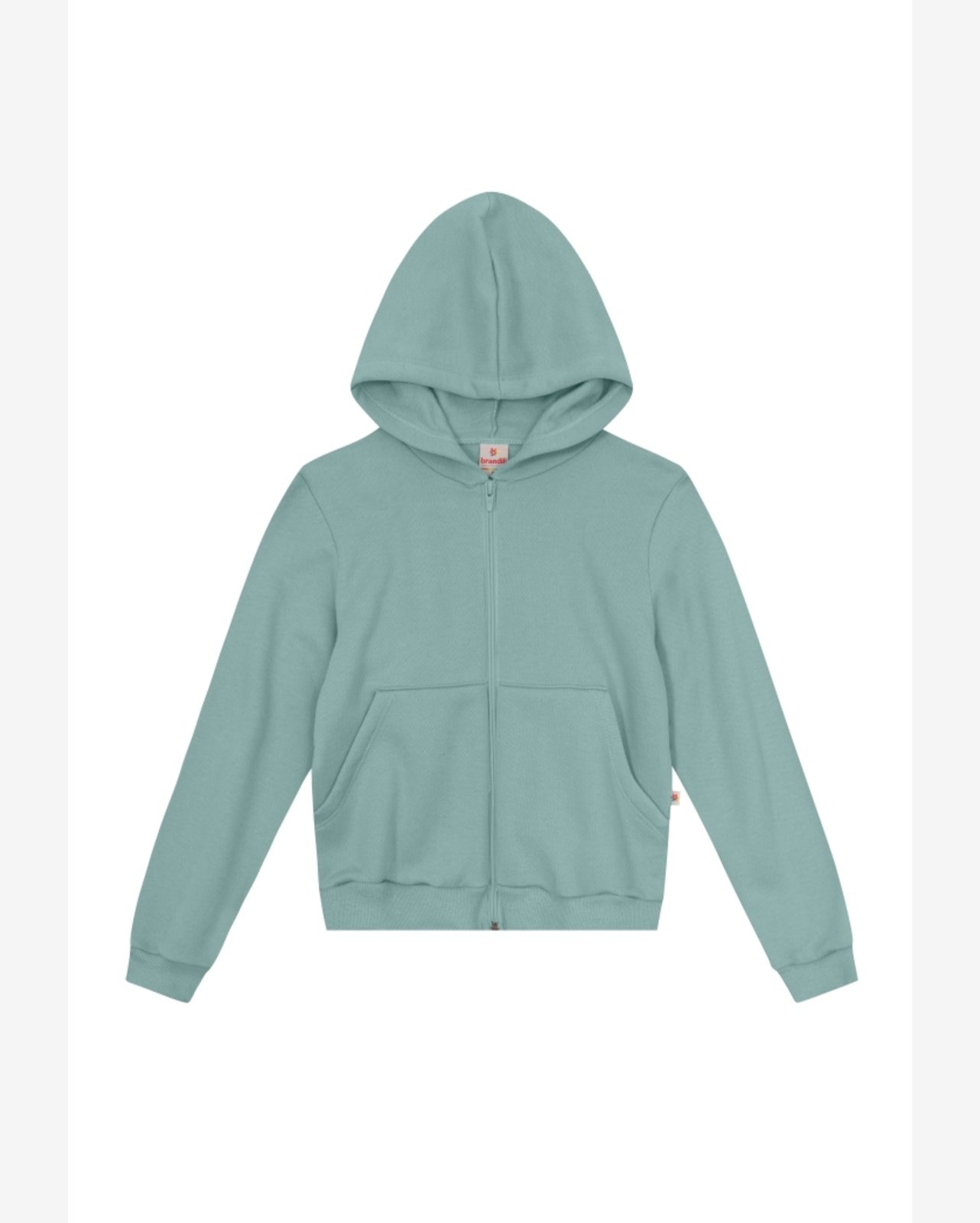 Jaqueta de Moletom Infantil Feminina Azul da Brandili
