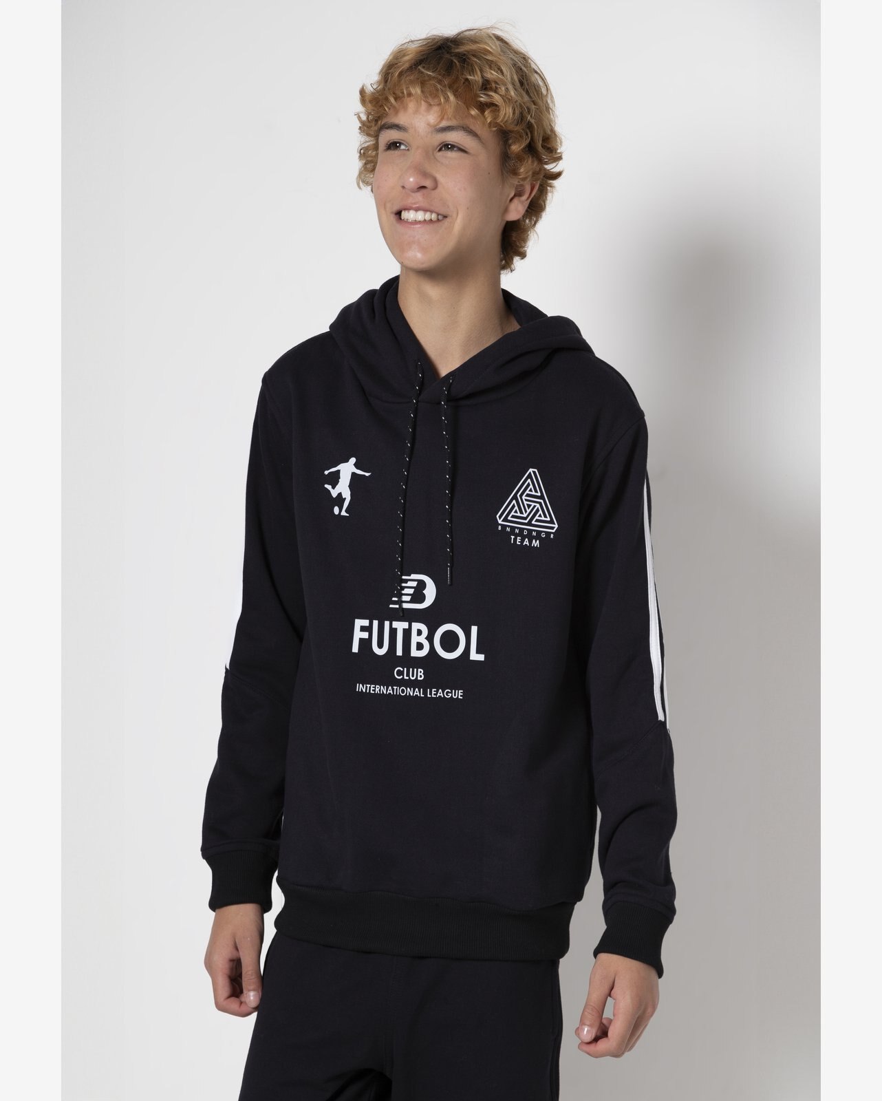 Blusão Moletom Infantil Banana Danger Futbol Preto