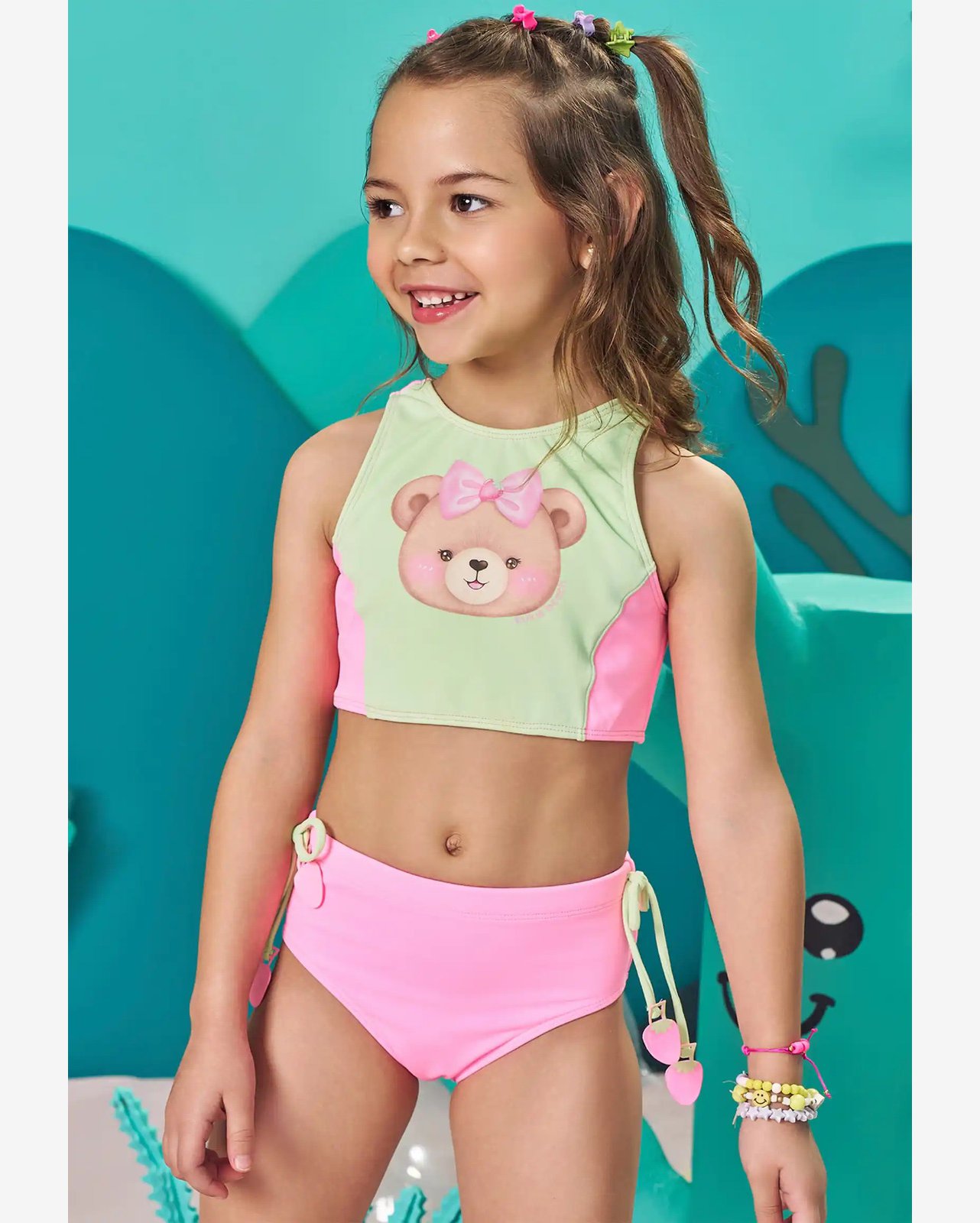 Bíquini Menina Infantil Estampado Kukiê
