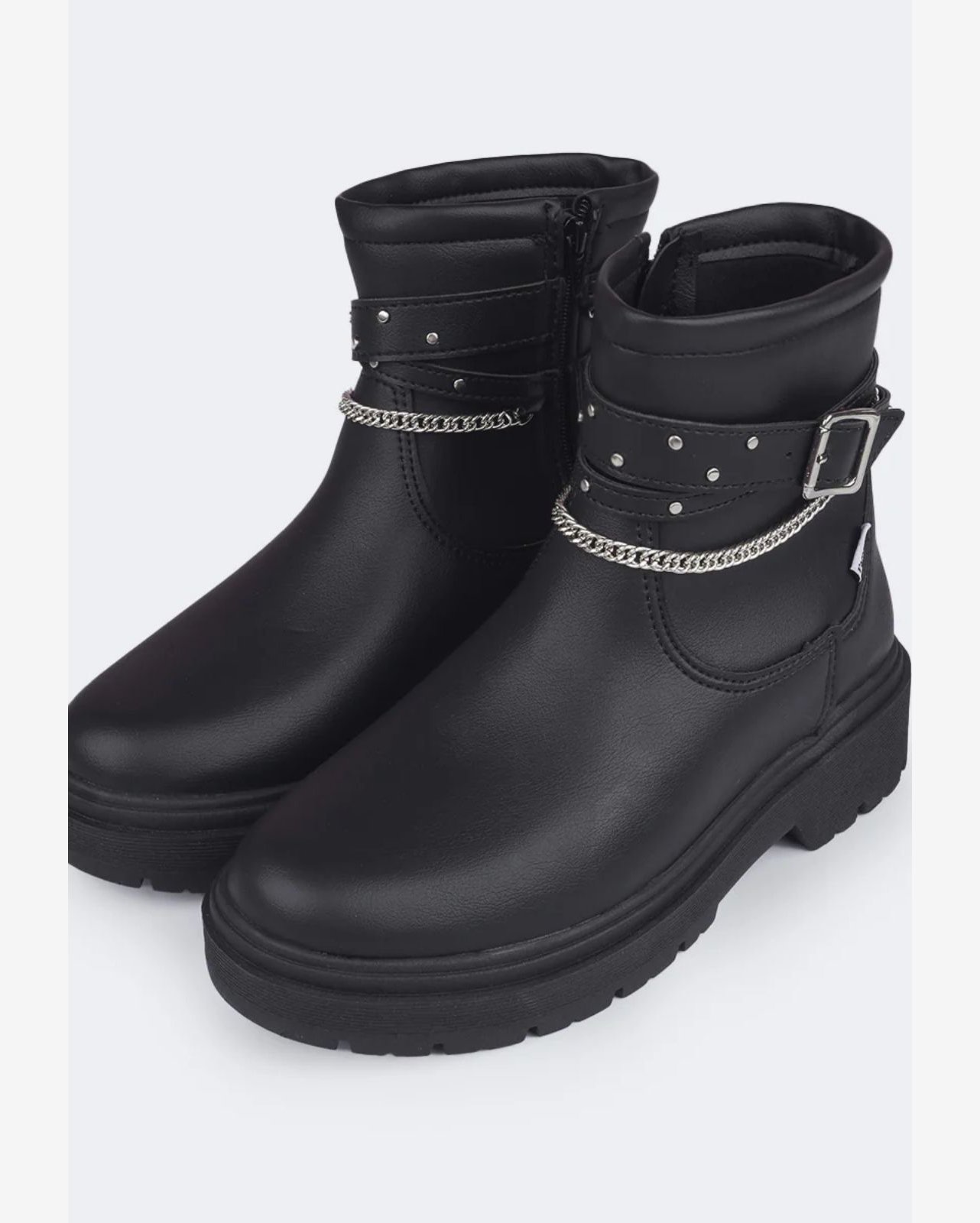 Bota Infantil Feminina Duda Corrente Preta