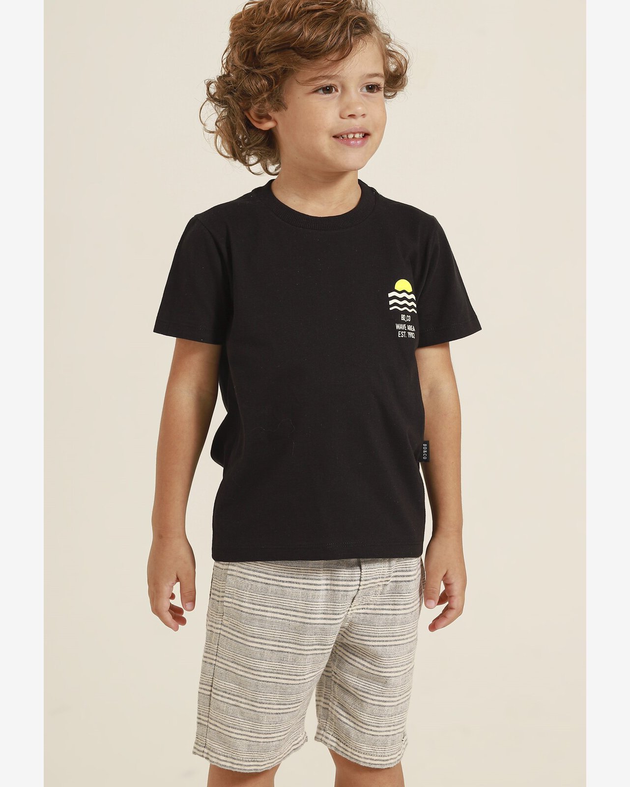 Conjunto Infantil Banana Danger Camiseta Preta