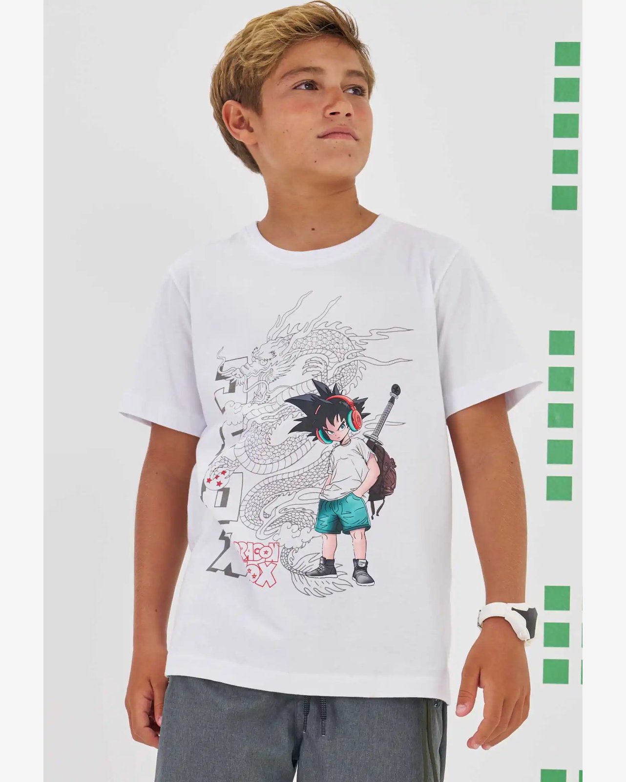 Camiseta em Meia Malha Menino Johnny Fox	