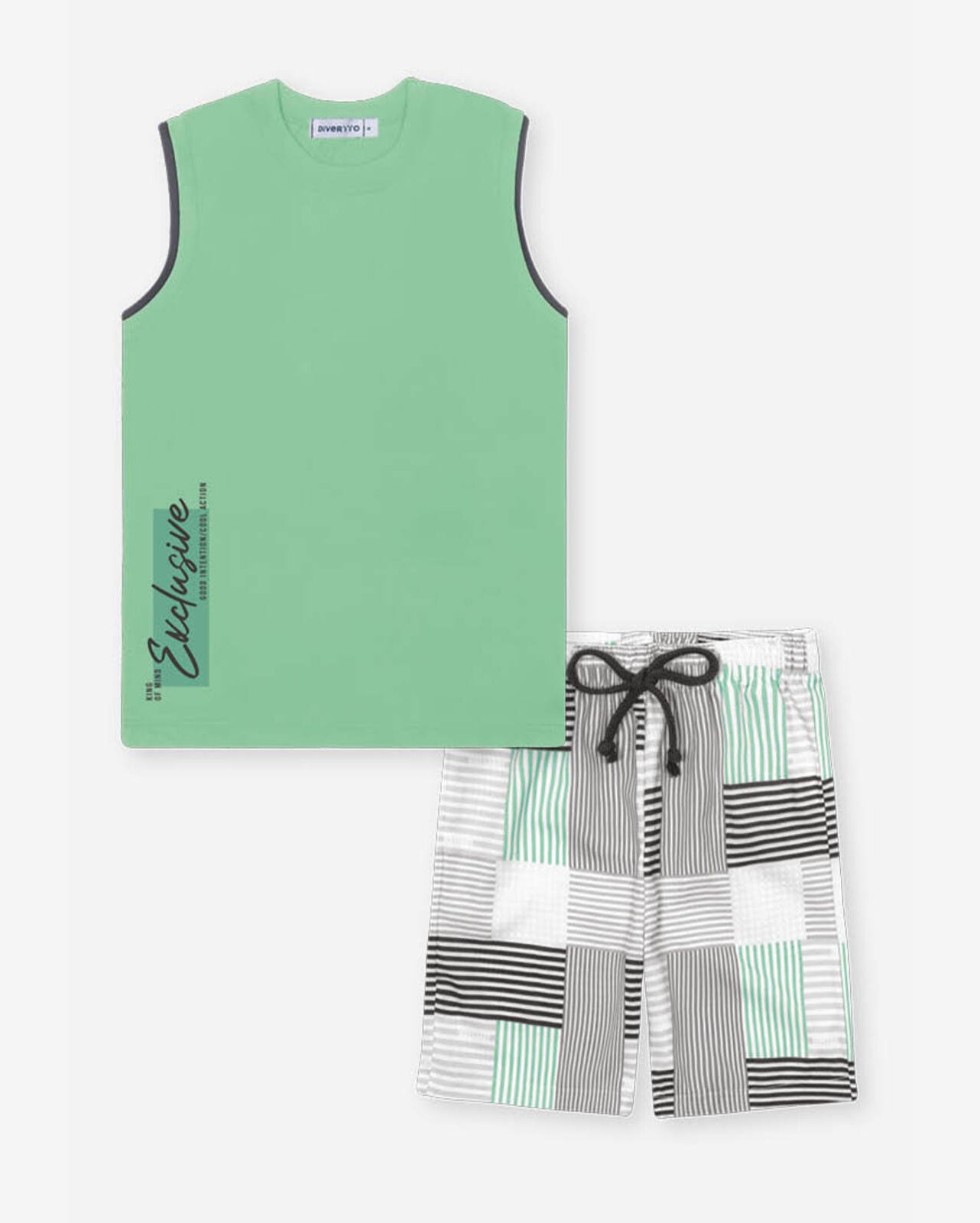 Conjunto Menino Regata Estampado Divertto
