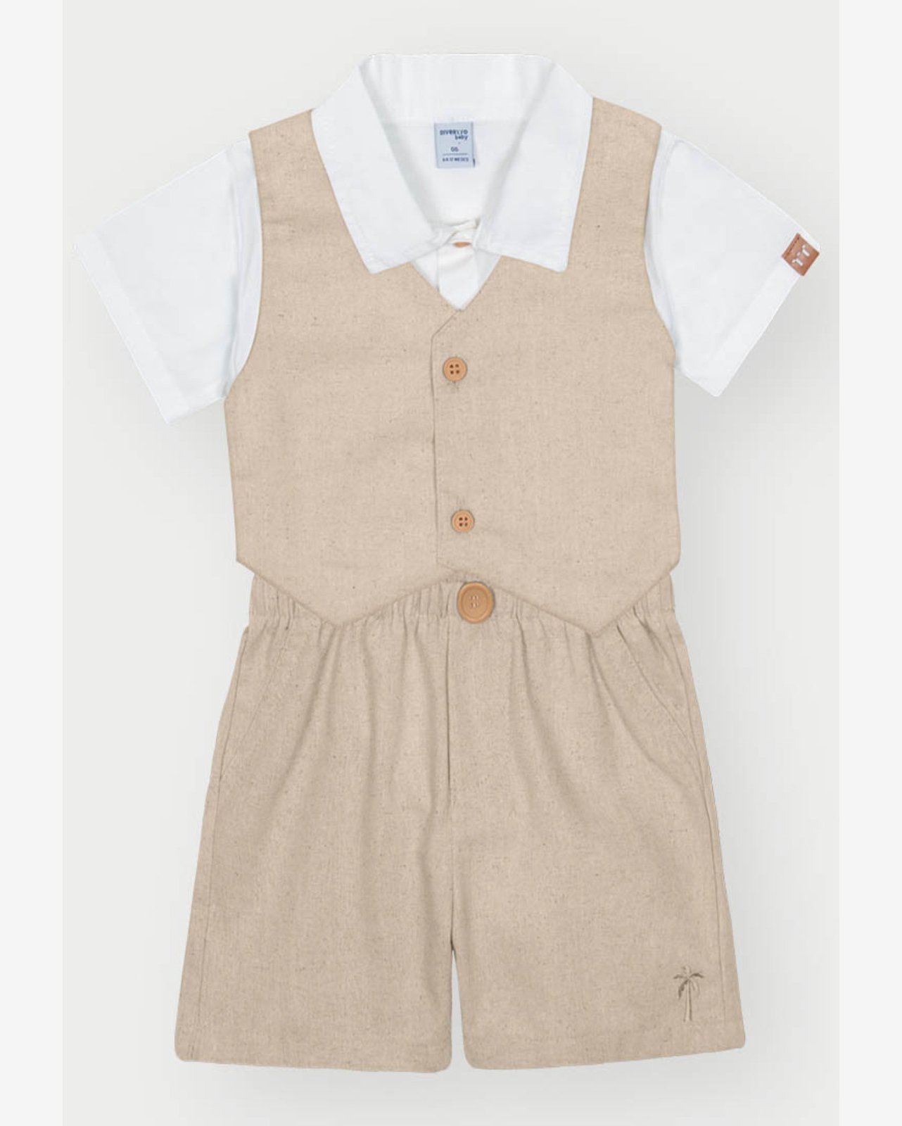 Conjunto Menino Arrumado Areia Divertto