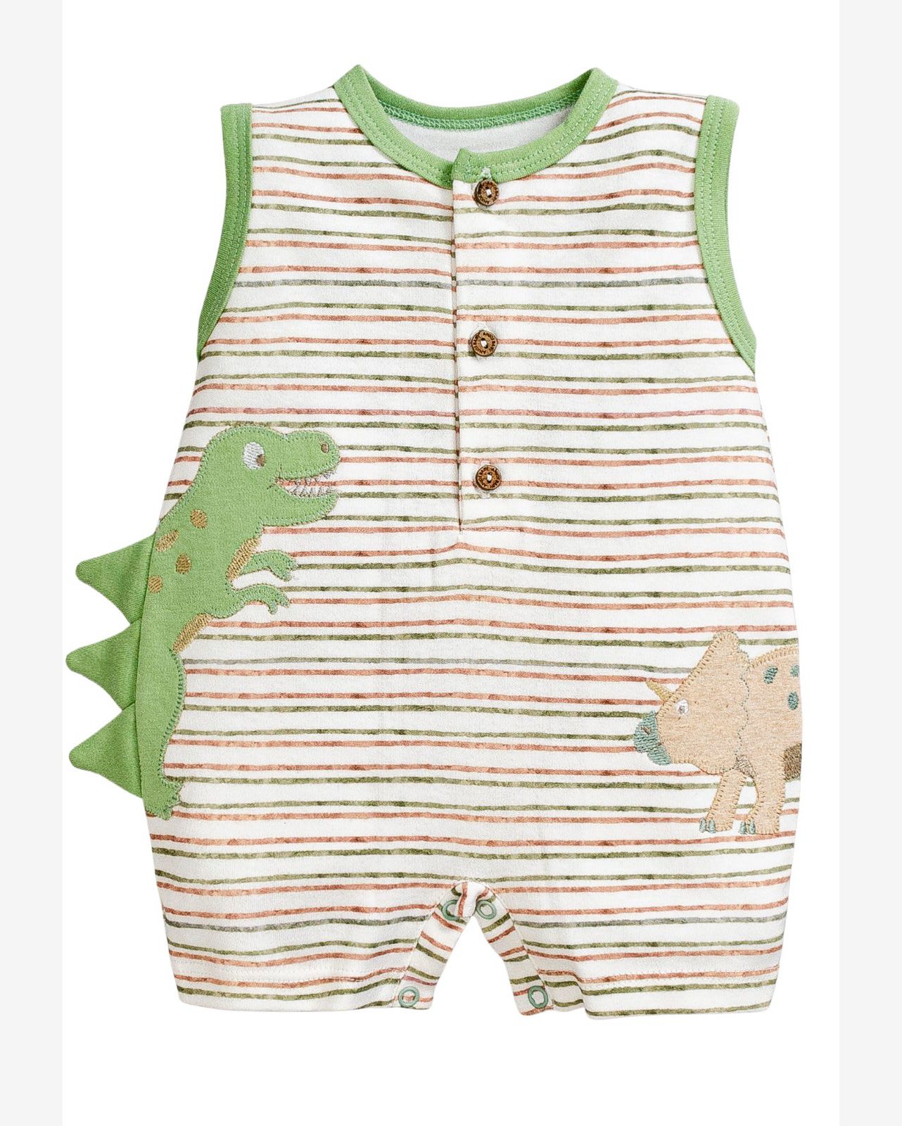 Macacão Curto  Menino Estampado Anjos Baby
