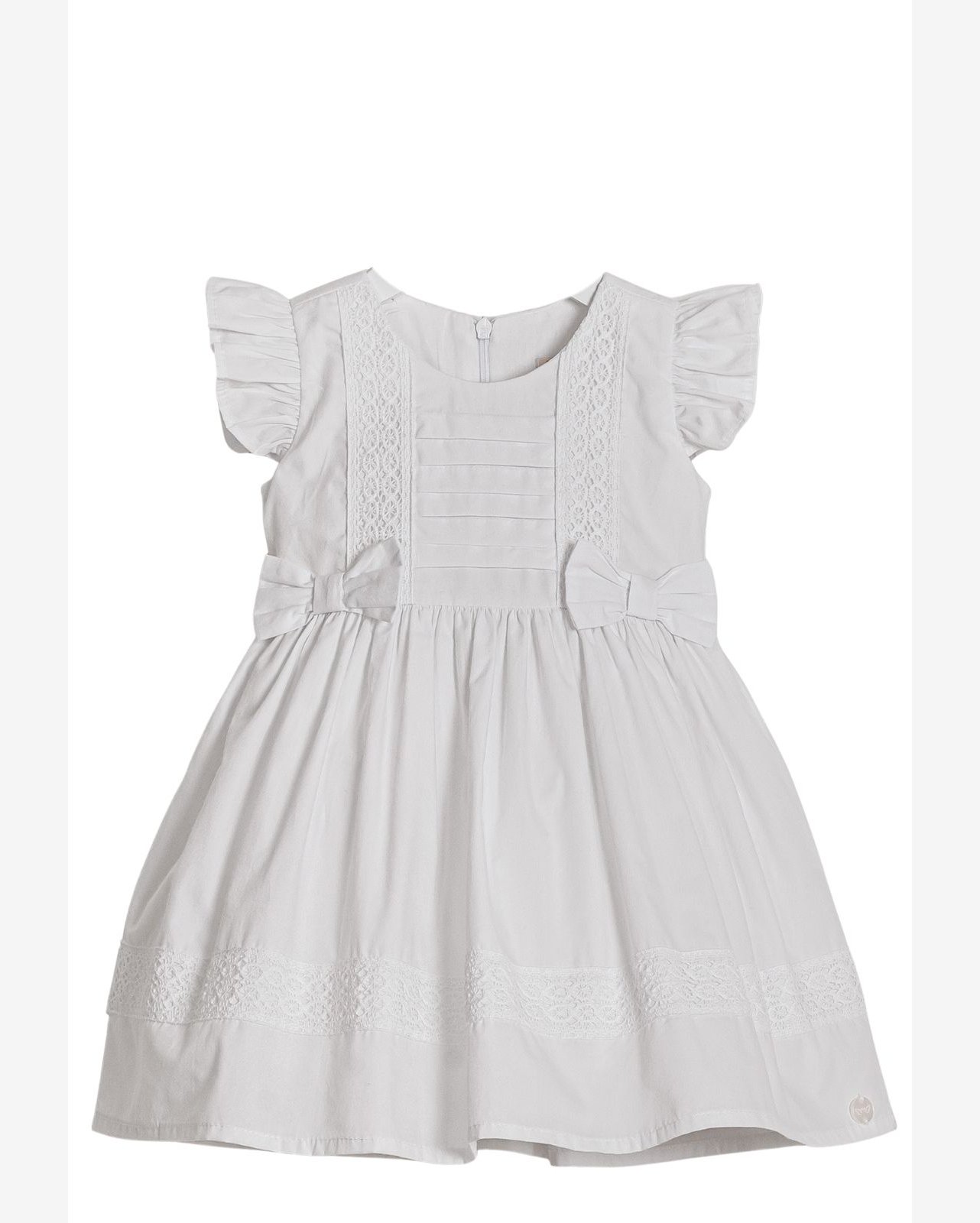 Vestido Batizado Branco Menina Anjos Baby