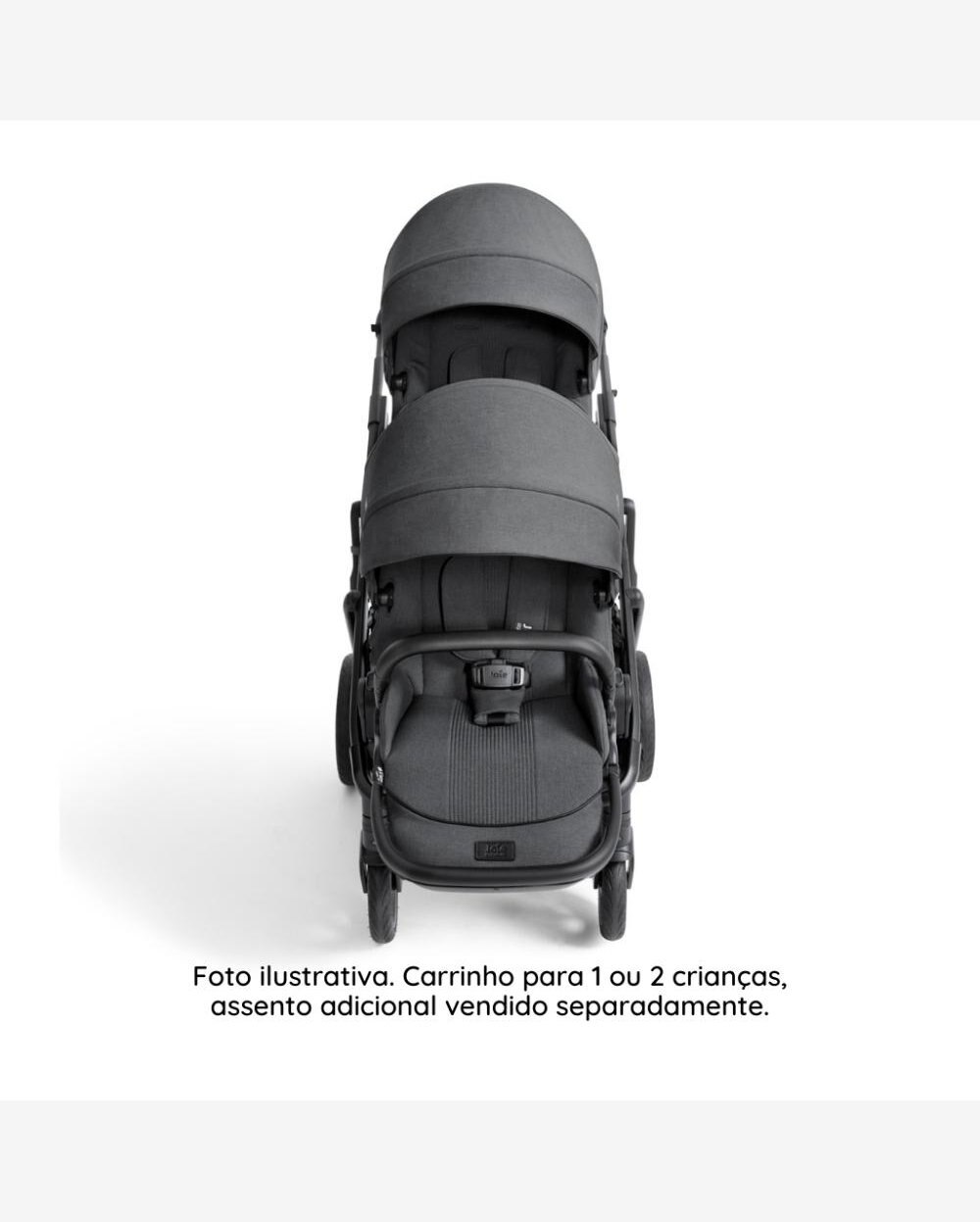 Carrinho de Bebê Versiti Chumbo Ebony - Joie