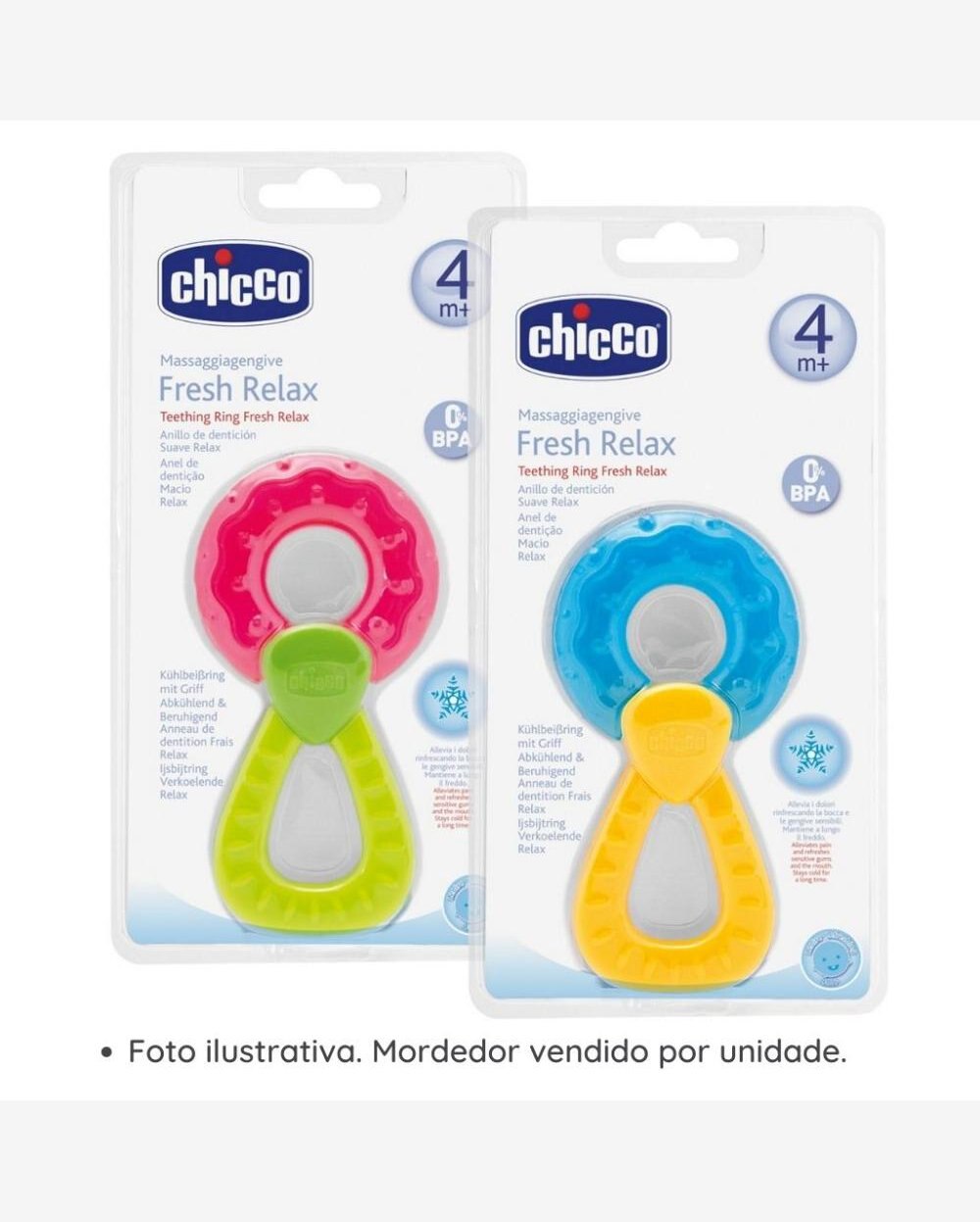 Mordedor com Pega Fresh Relax Chicco Colorido
