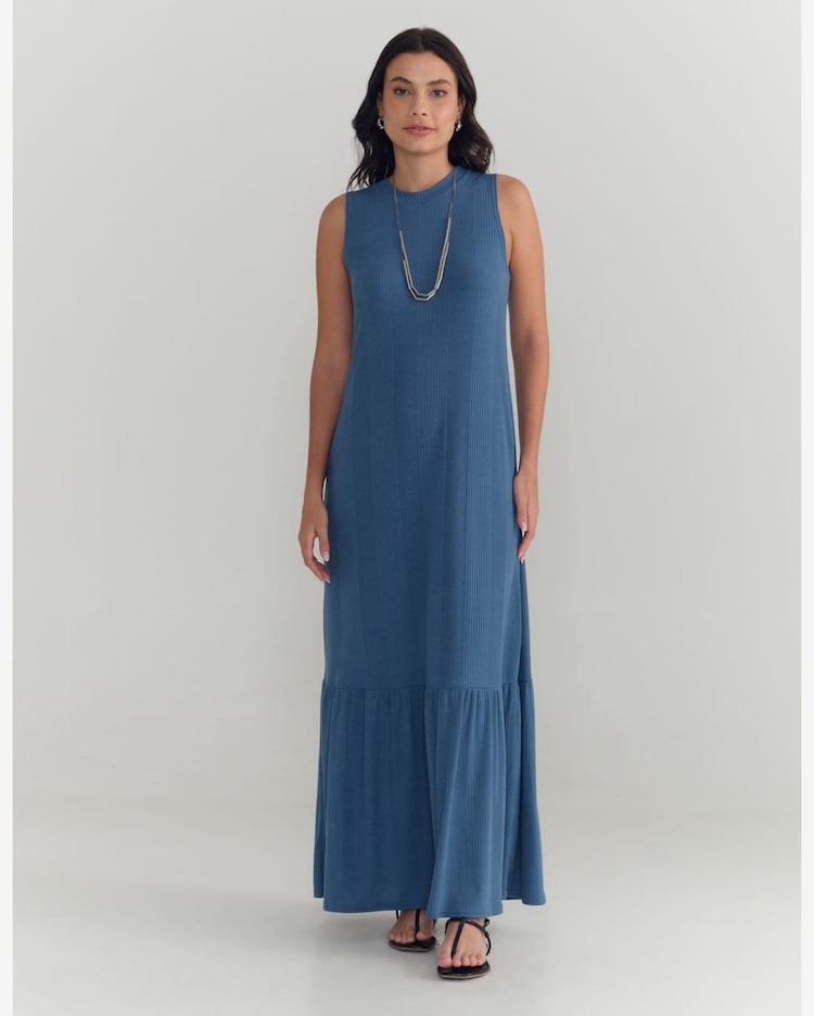 Vestido Azul Vestido Longo Jovem Dress Vestido De Festa Jovem